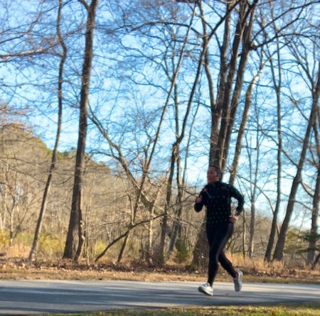 A cold winter day running on the Neuse River Greenway in Raleigh, NC.